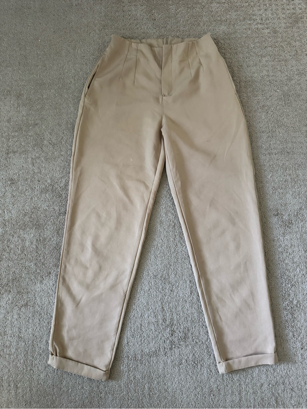 Women's Slim Tapered Khaki Chinos Trousers